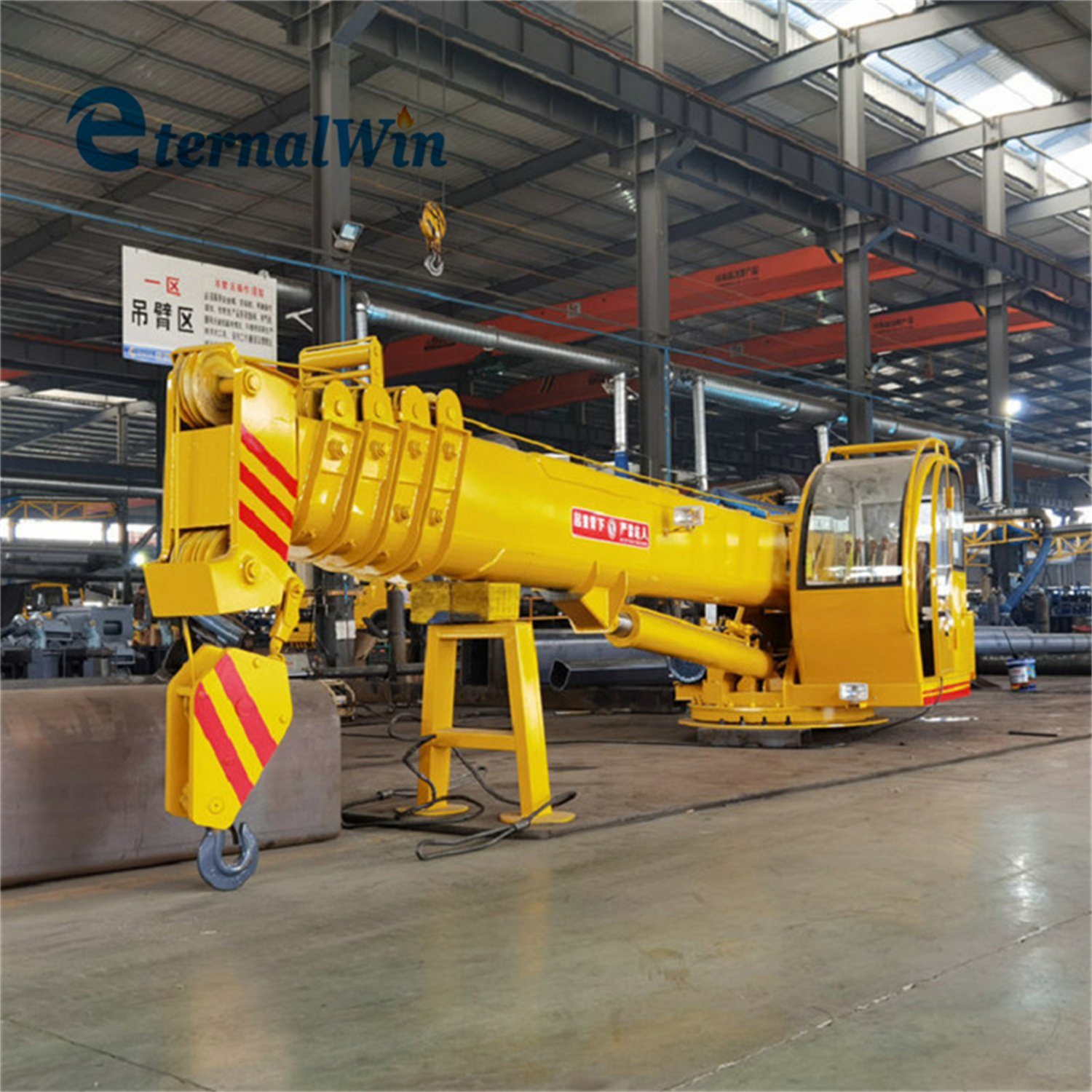 Mini 10 Ton Hydraulic Knuckle Boat Marine Deck Crane