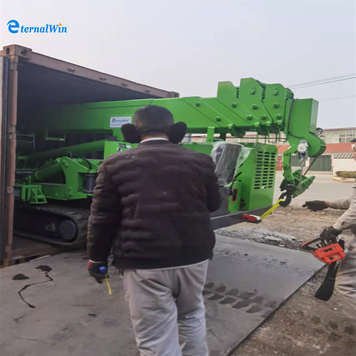 
                Mini elektrische kraan met rupsbanden, elektrisch, 3 ton, mini-Spider Crane Voor bouw en smalle werkplek
            