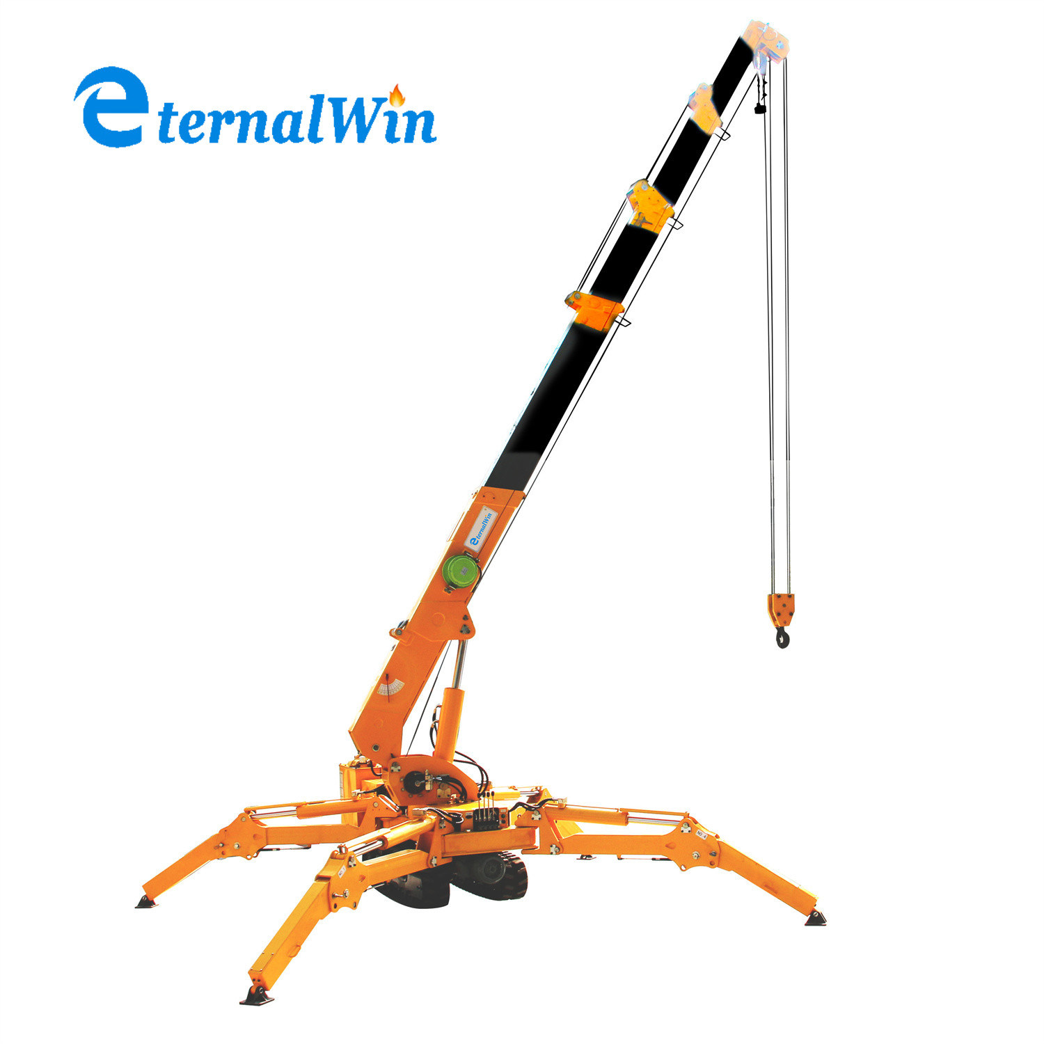
                Mini opvouwbare outrigger Construction Crane 3 ton Mini Crawler Spider Prijs kraanfabriek
            
