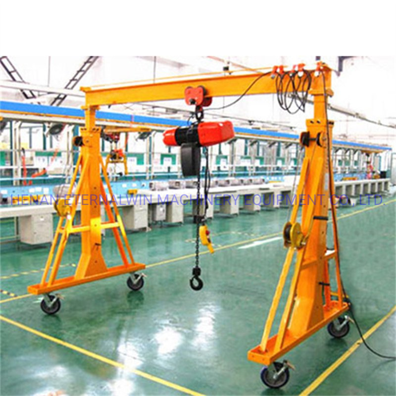 Mini Portal Gantry Crane Traveling Gantry Crane with Electric Hoist