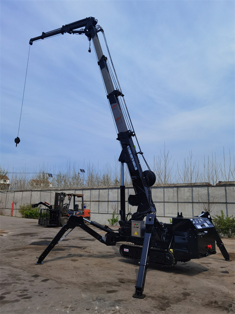 Mini Spider Crawler Crane for Narrow Space Construction and Material Lifting