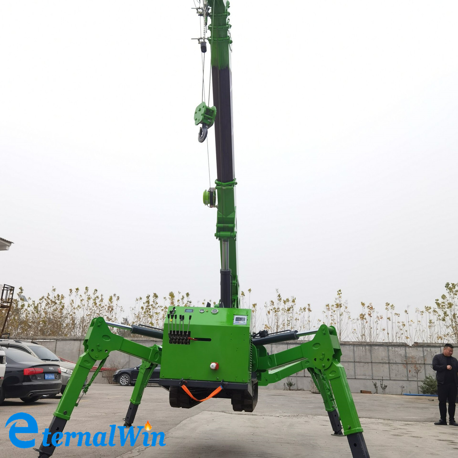 Multi-Functional High Quality Long Boom Spider Truck Crane for Sale
