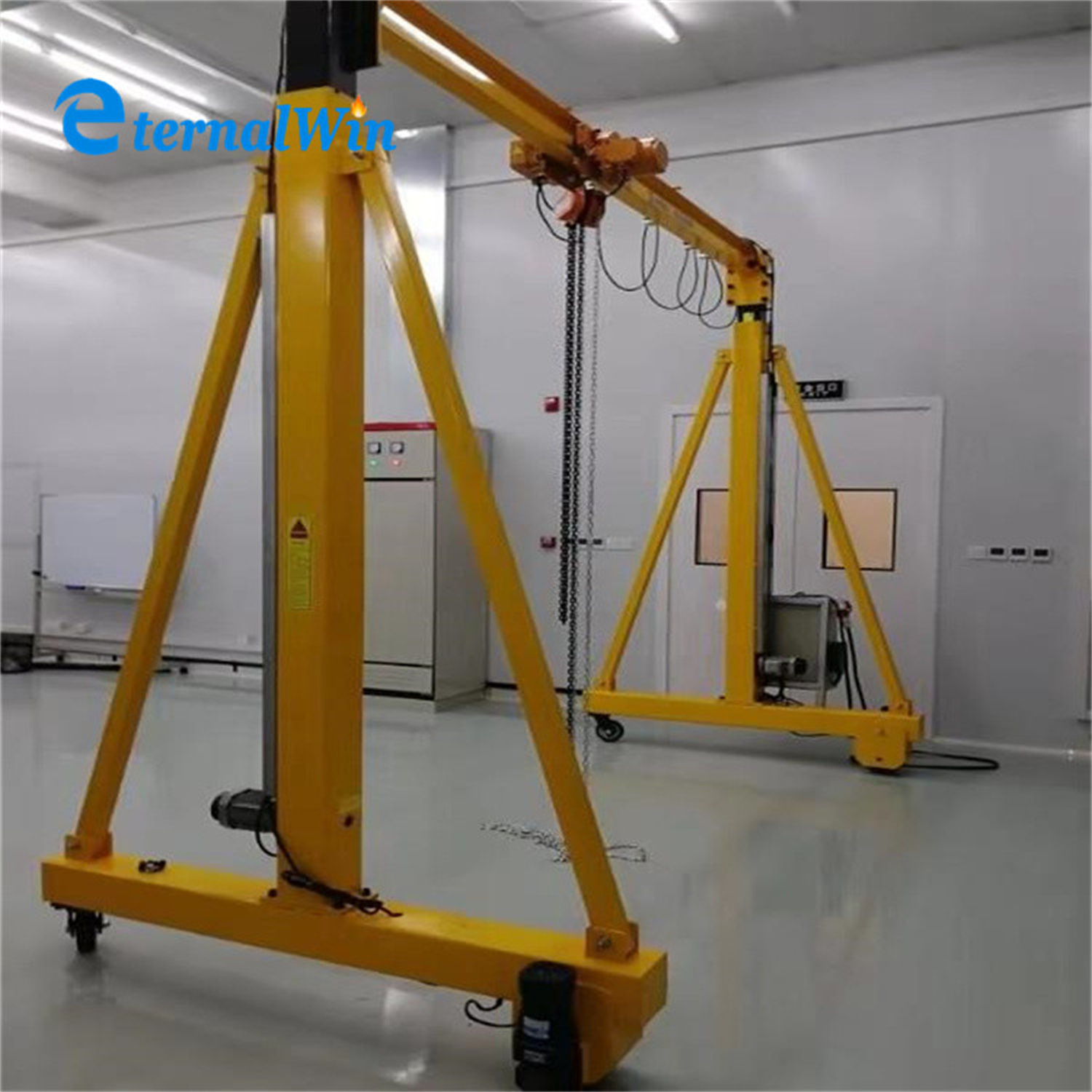 
                New Condition 5ton Rubber Tyre Manual Mobile Workshop Single Beam Gantry Crane for Africa Sale
            