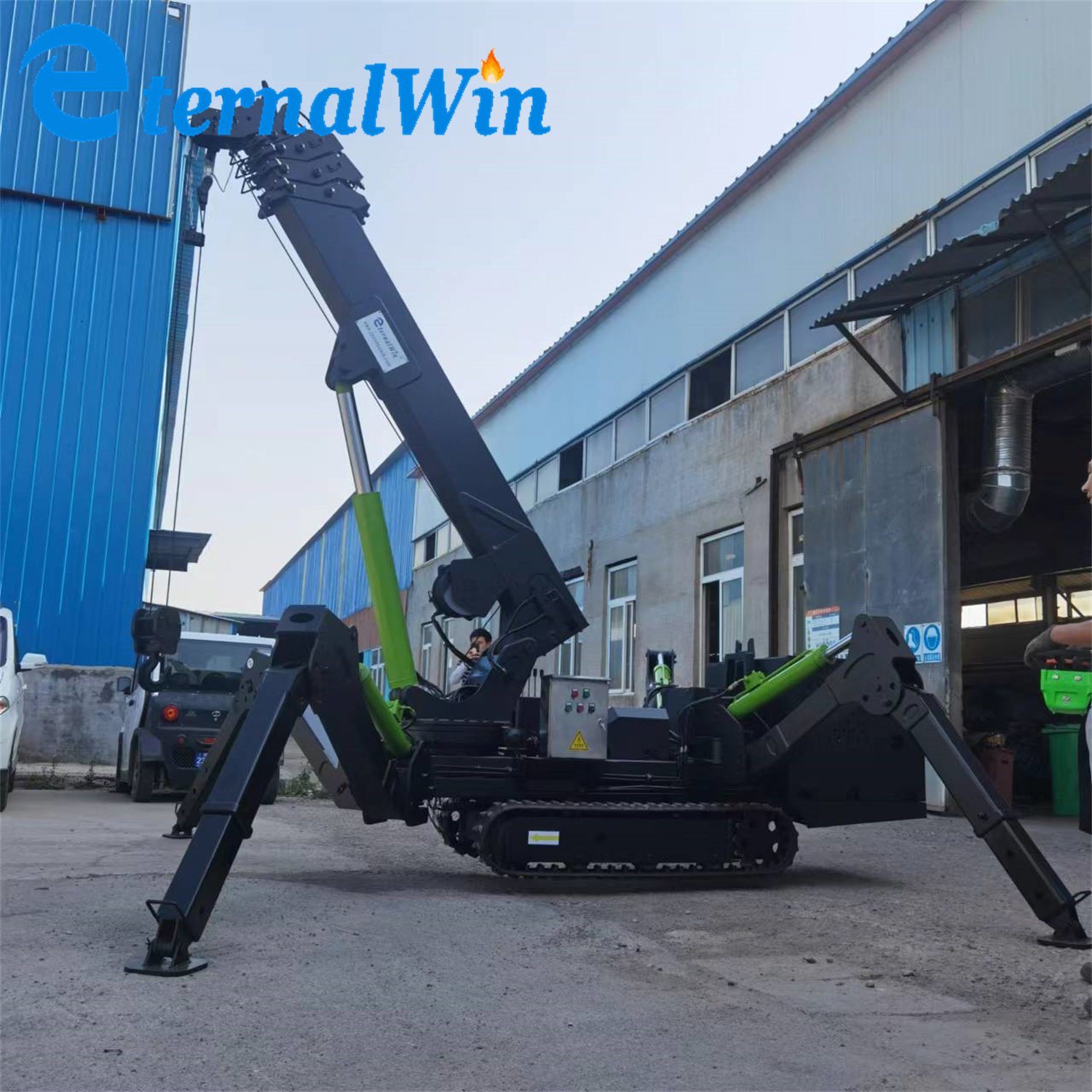 
                Nieuwe inklapbare machine voor materiaaloverslag Spin Crane 3 ton Mini Electrical Spider Crane te koop
            