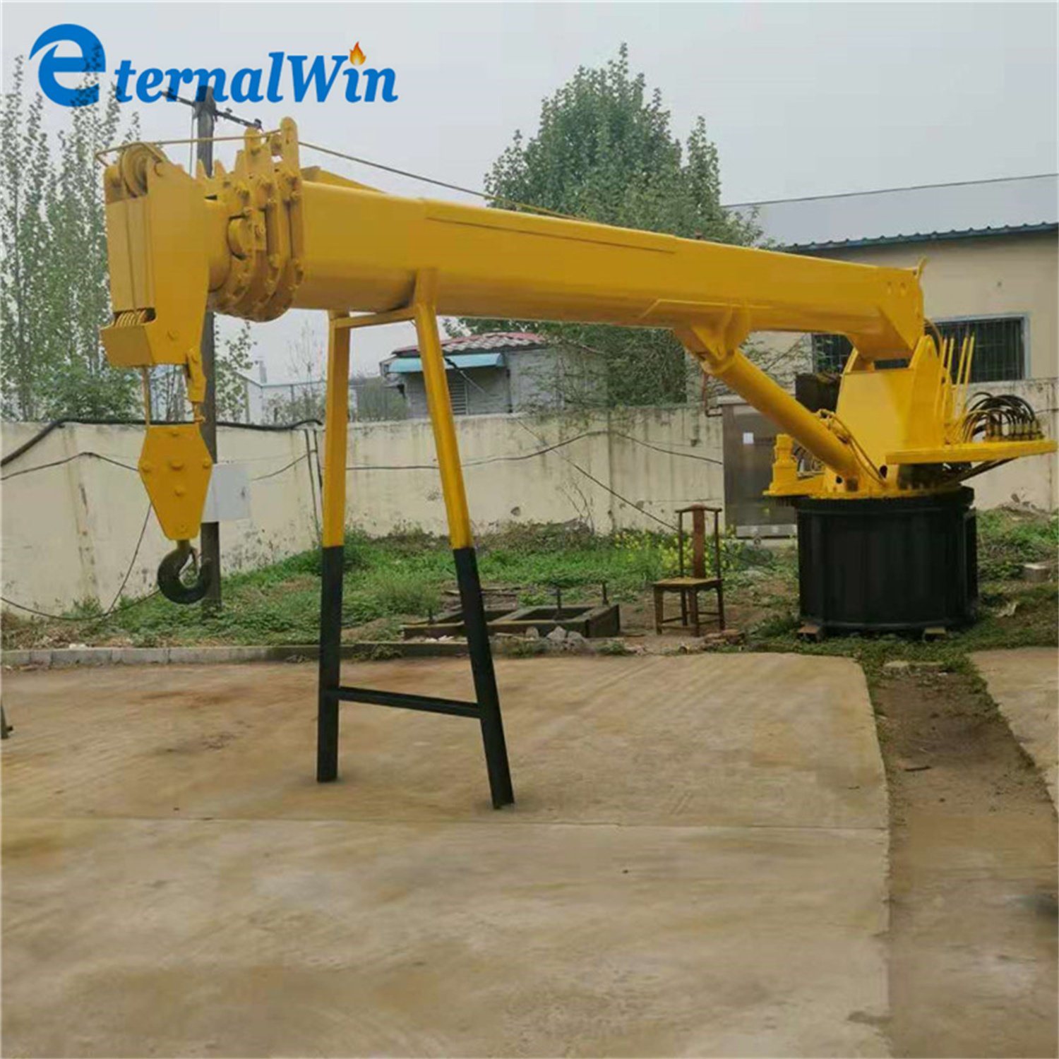 New Offshore Hydraulic Telescopic Marine Ship Crane Marine Boom Hydraulic Ship Crane