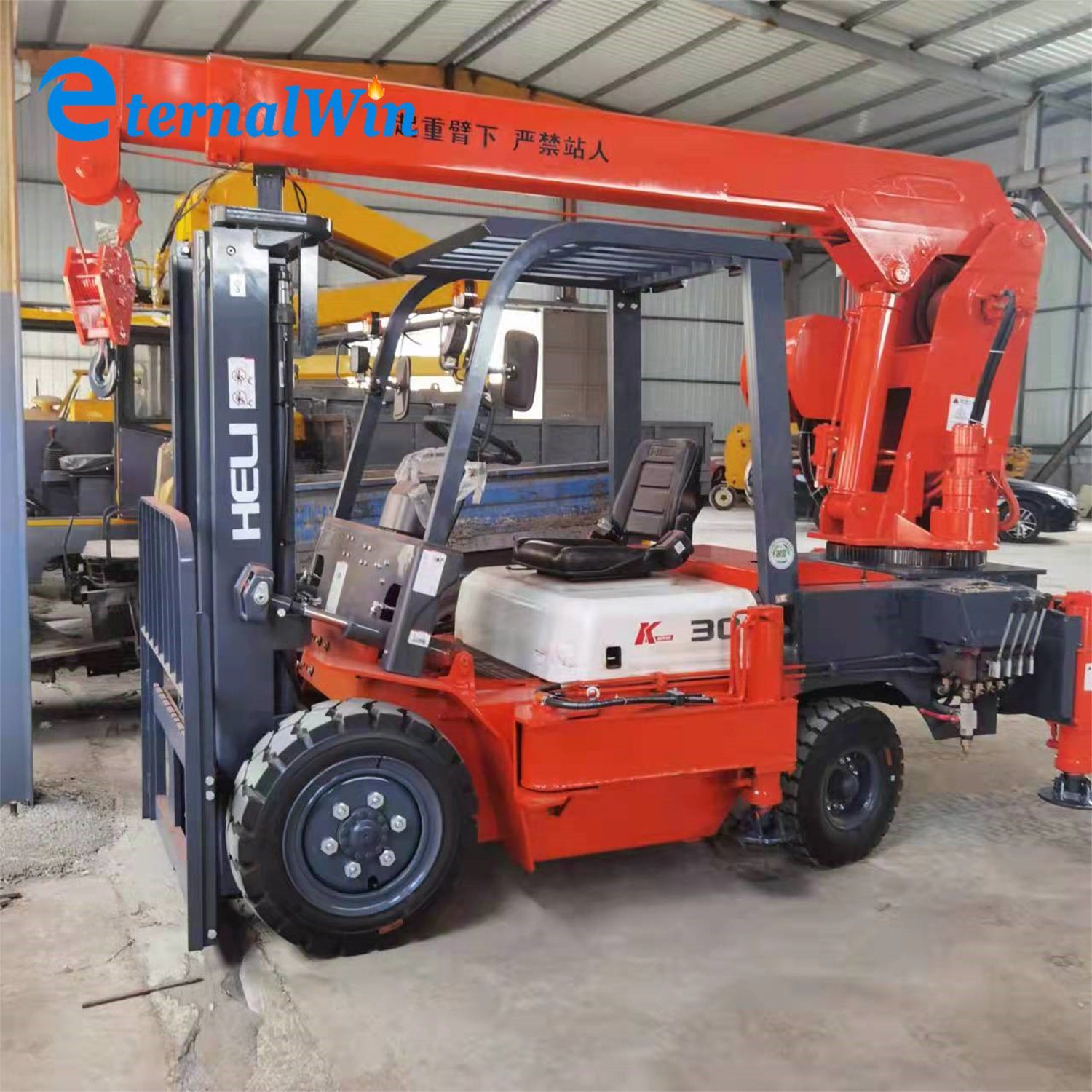 OEM Service Small Construction Machinery Forklift 3.5t Integrated Hydraulic Crane