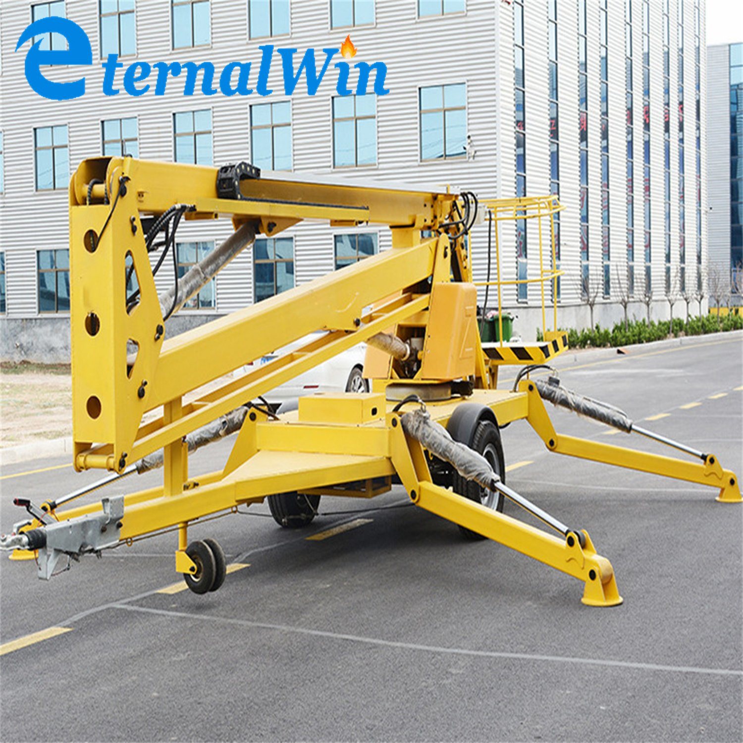 One Man Lift Cherry Picker Telescopic Towable Crawler Elevator Boom Lift