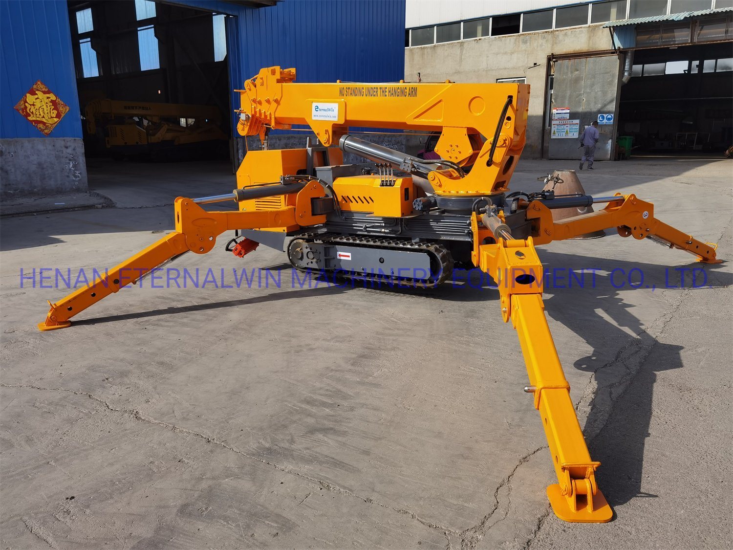 Orange 3t Mini Spider Crane Track Crane Customized to American Customer