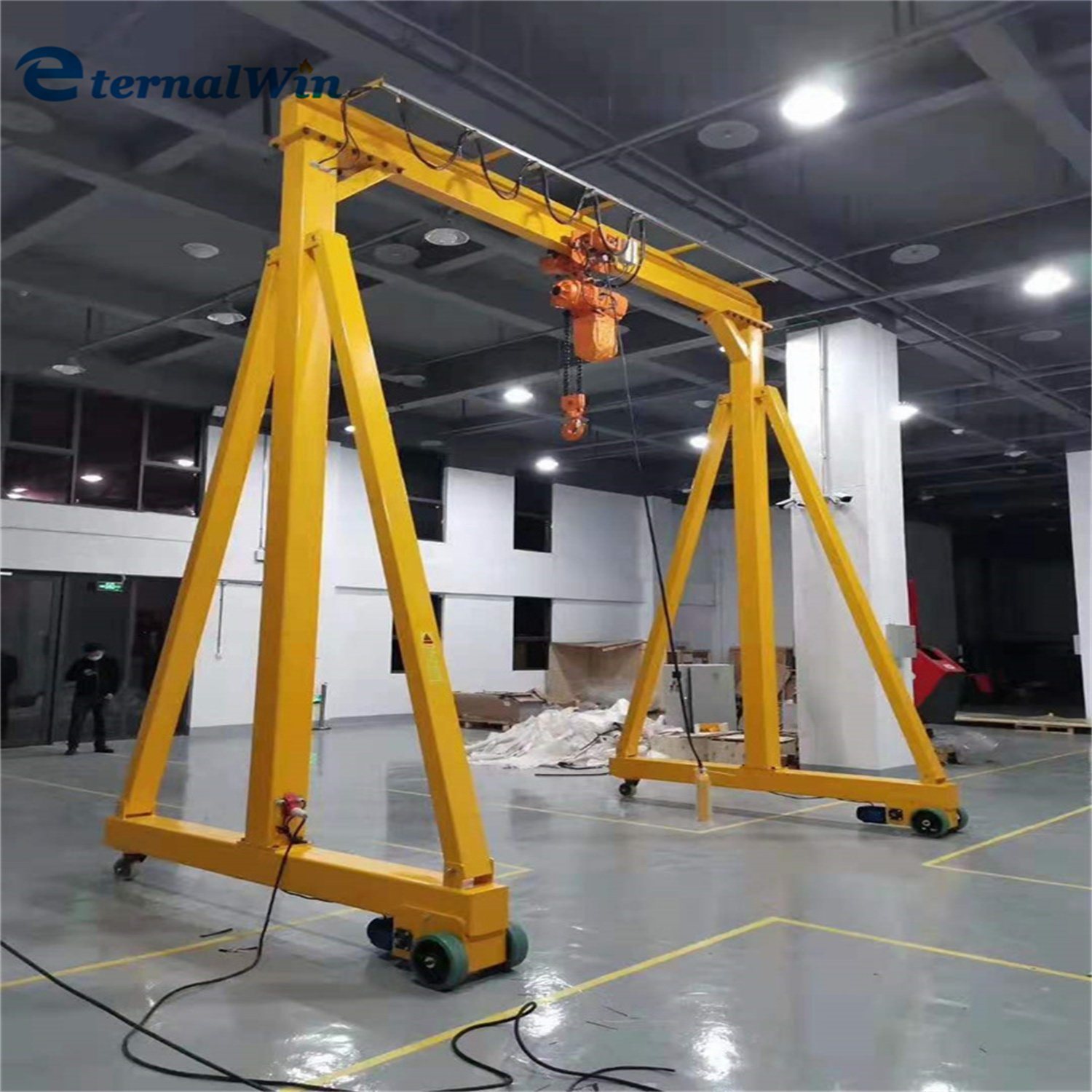China 
                Push by Hand Portable Small Gantry Crane for Sale
             supplier