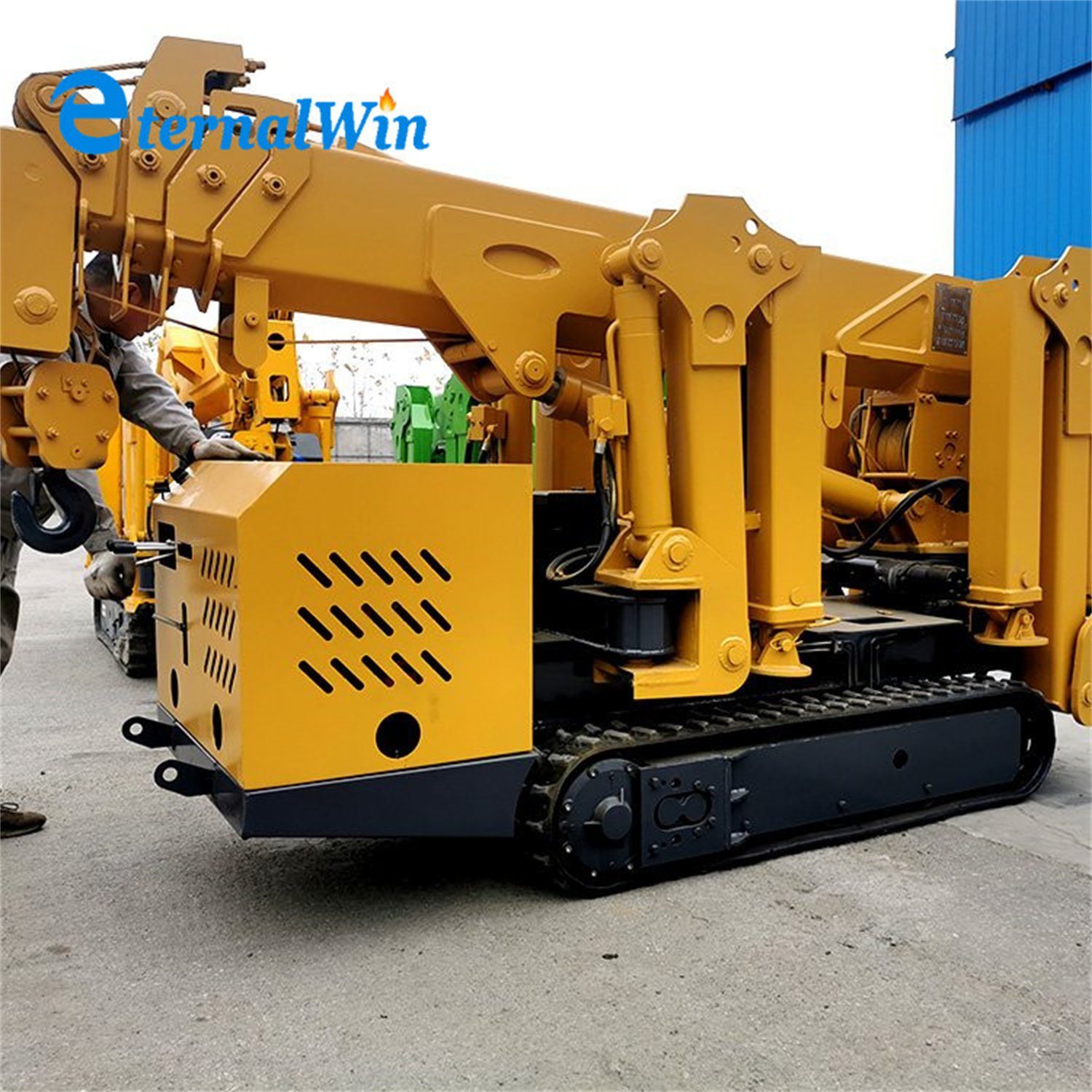 Remote Control Foldable 3 Ton Mini Spider Crawler Crane for Narrow Space Use