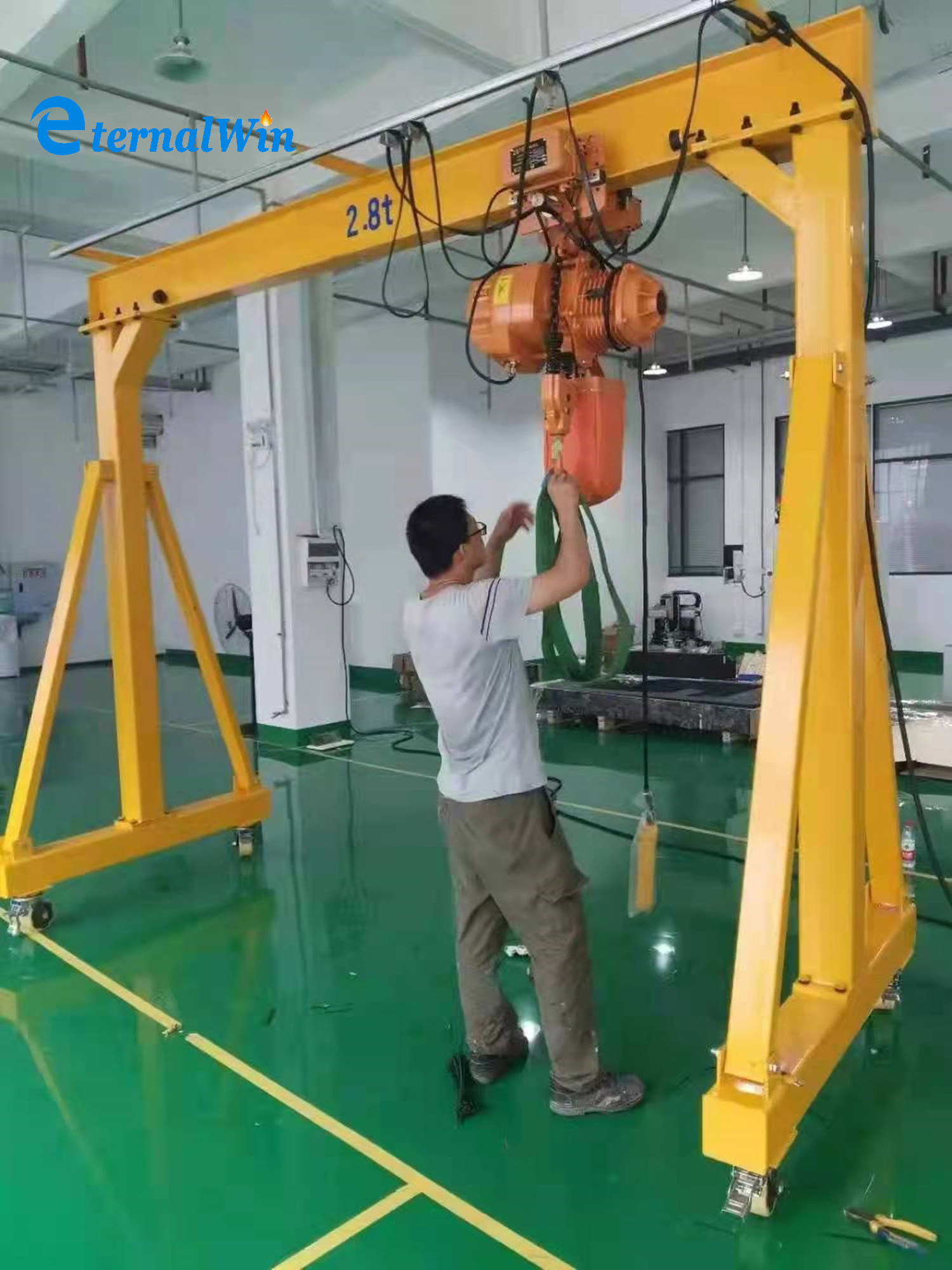 China 
                Remote Control Single Girder Gantry Crane for Middle Factory
             supplier