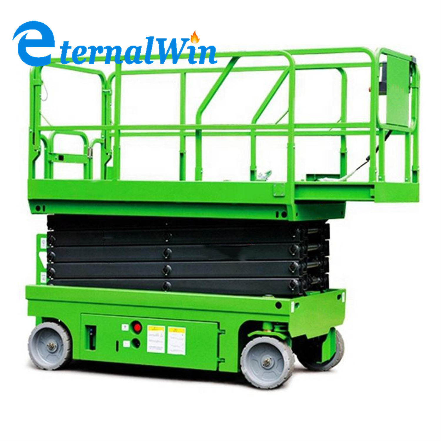 Self Propelled 240kg 3m Aerial Work Platform Movable Scissor Lift 300kg Elevaction Vertical Scissor Telescopic Lift Price Automatic Walking with Battery