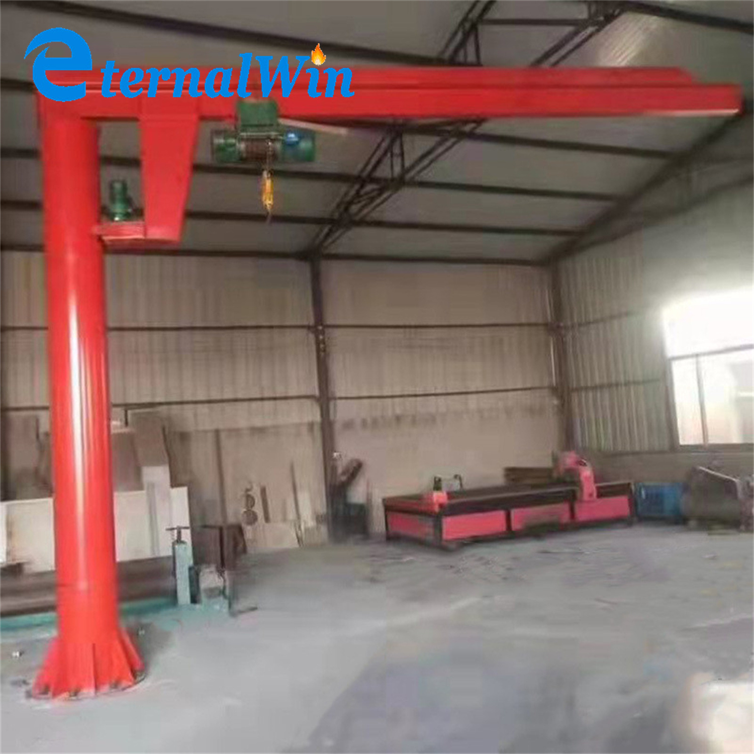 Single Beam Cantilever Crane Jib Crane 360 Degree Rotating Outdoors Light Duty Slewing Jib Crane