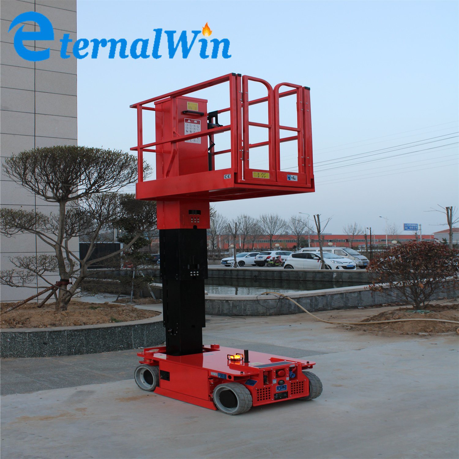 Single Mast Vertical Aerial Working One Person Lifting Light Platform