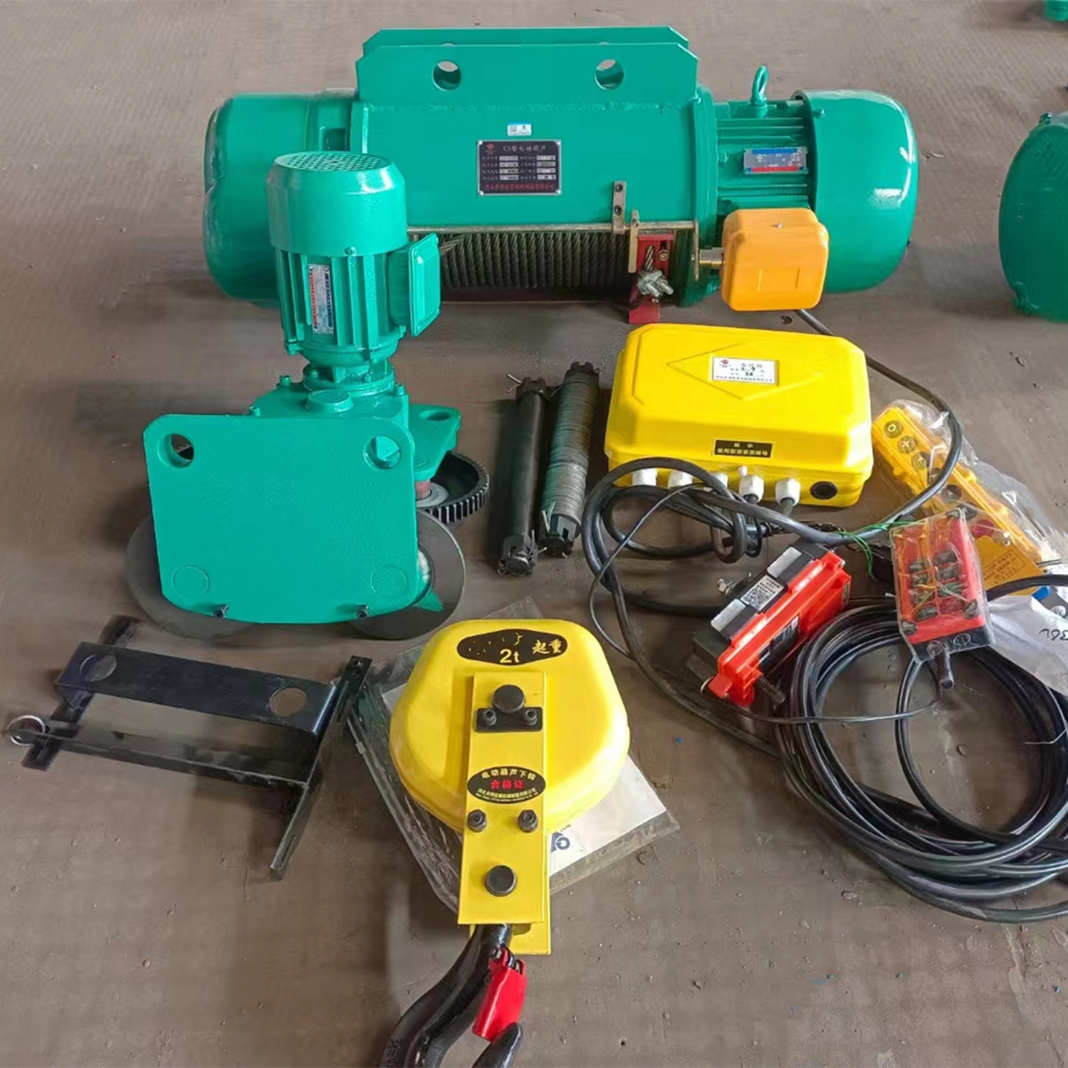 Single Phase 220V Cable Pulling Winch or 3 Phase 380V General Germany Model Small Electric Winch 5ton