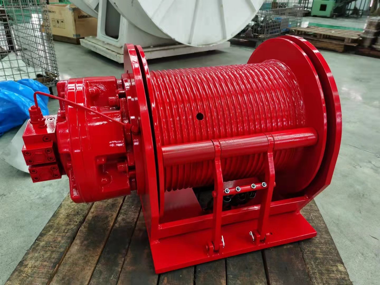 Sleep Way Marine Towing Winch for Vessel Dry Docking Located on The Upper Deck