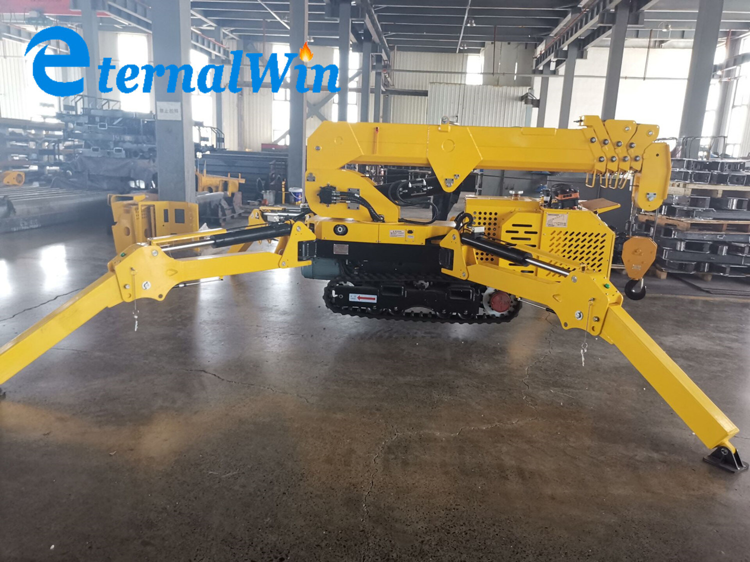 Strong & Durable Telescopic Boom Crawler Crane with Manual Walking