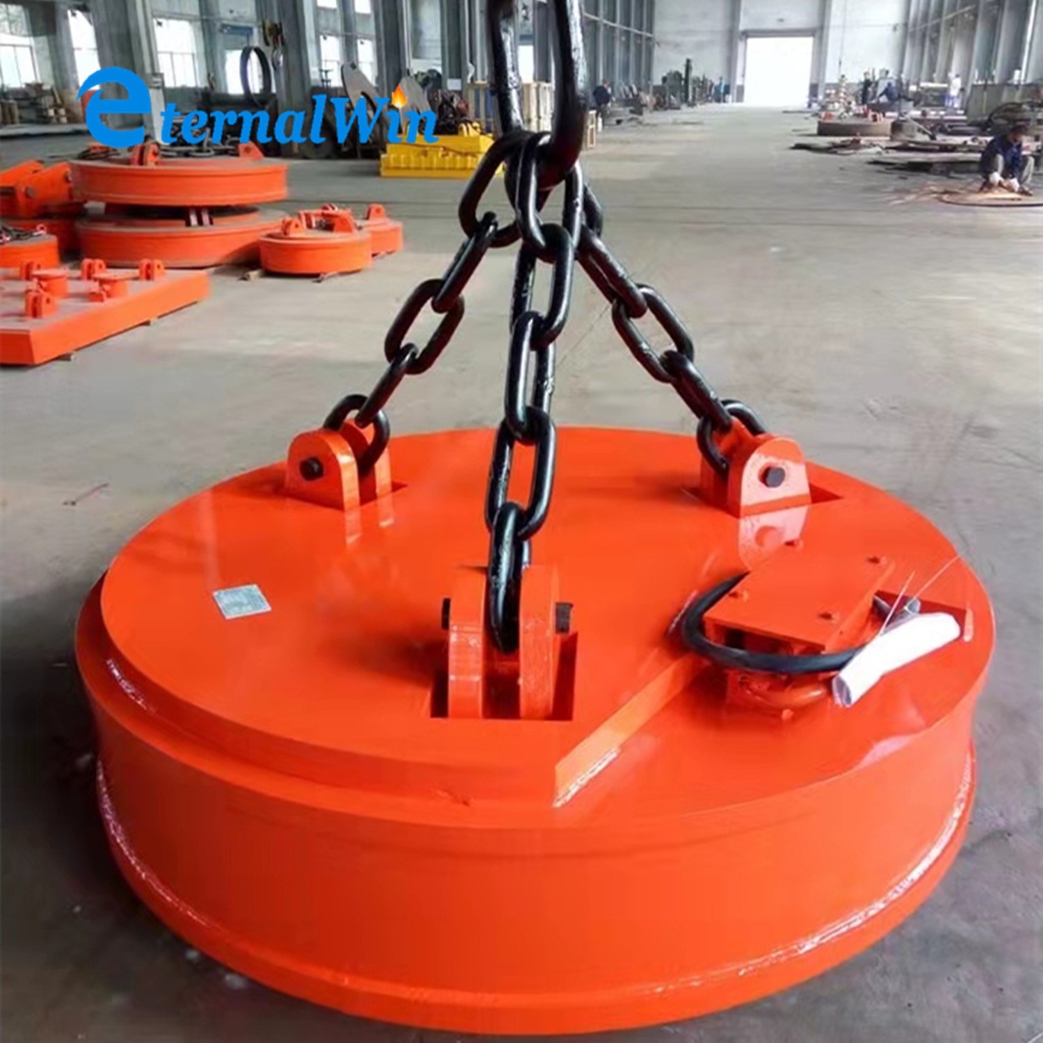 Strong Suction Circular Electromagnet Lifter Lifting Magnet Handling Steel Metal Scrape for Excavator