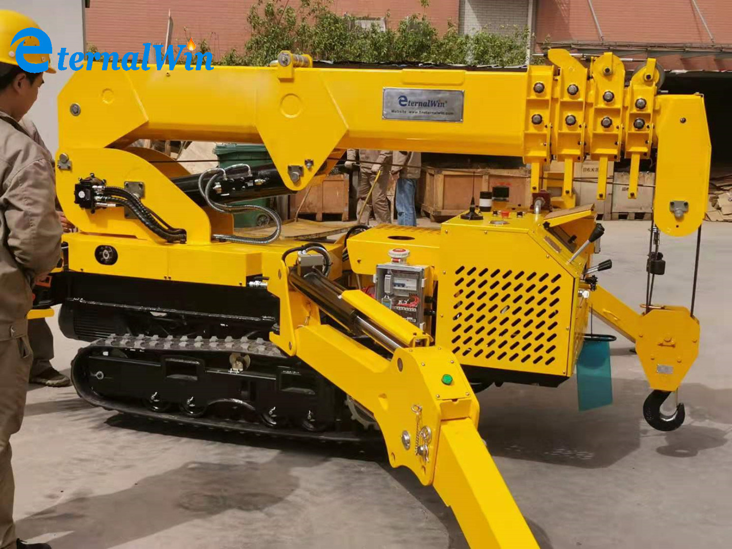 Telescopic Boom Crane Mobile Crawler Crane Lifting Hydraulic Spider Crane for Sale