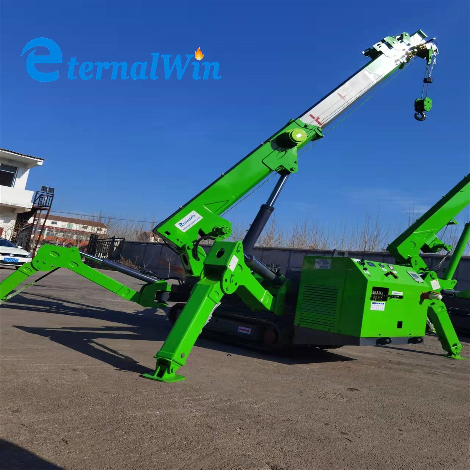 Telescopic Hydraulic Crawler Spider Gasoline Truck Crane