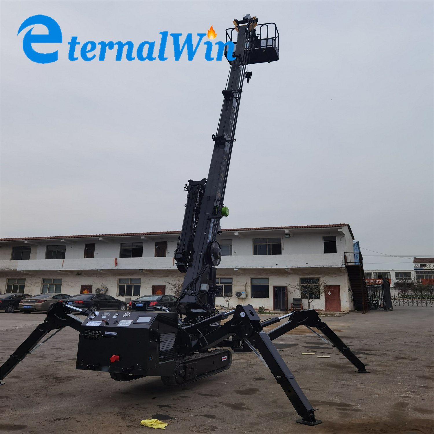 China 
                Top kwaliteit 3ton Spin Crane Ew3.0 Mini Cranes hydraulische Outrigger Te koop
             leverancier