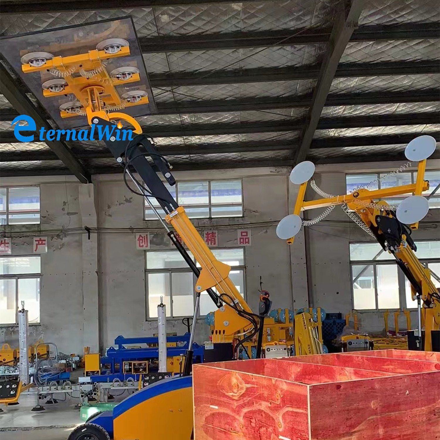 Walkable Rotatable Vacuum Rubber Plate Lifter for Glass Lifting Machine