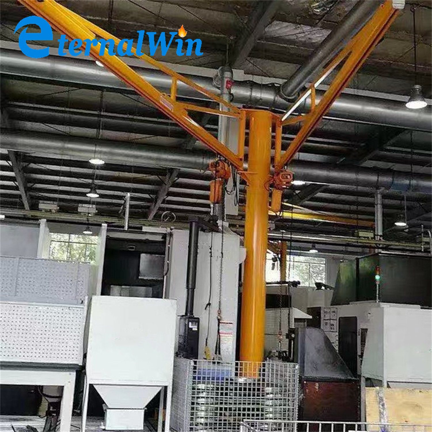Wall Mounted Column Slewing Jib Crane with Wire Rope Hoist
