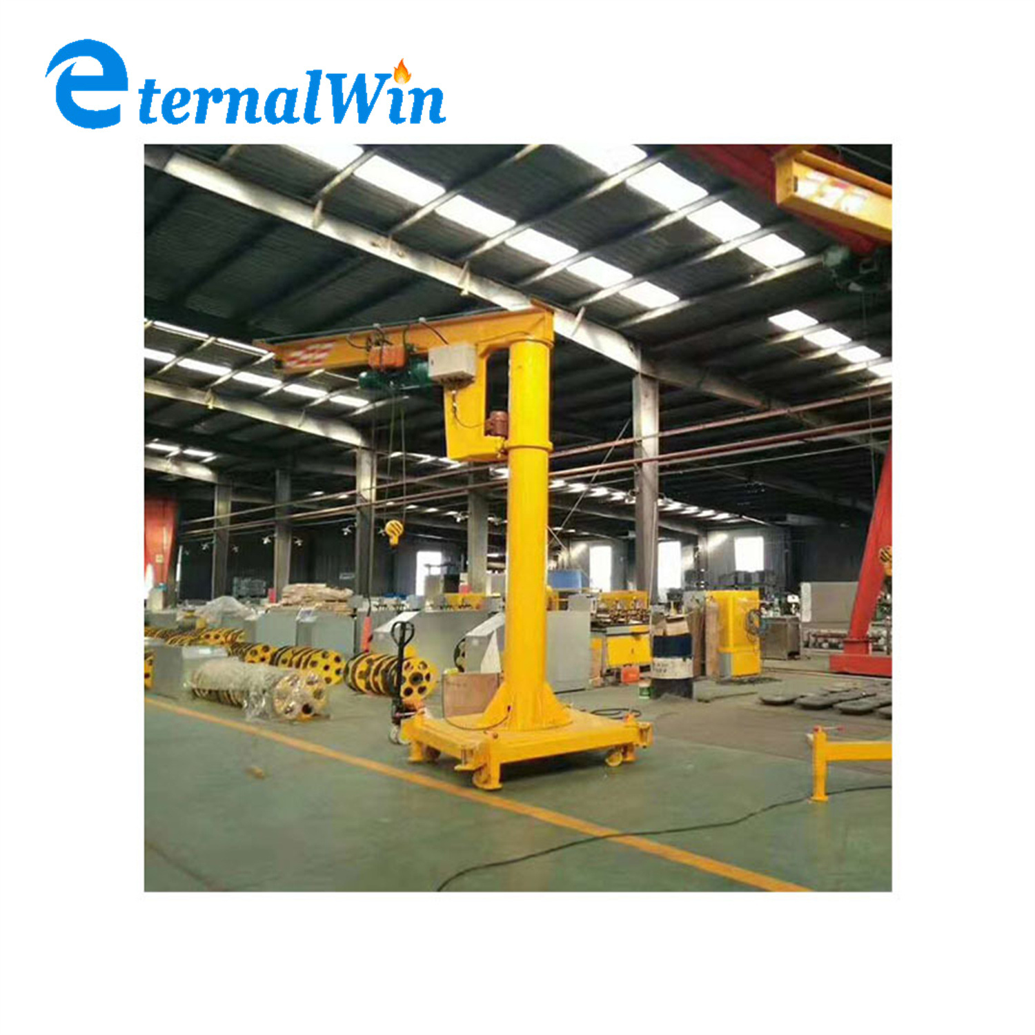 Workshop 360 270 Degree Standing Jib Crane with Derricking Jibs