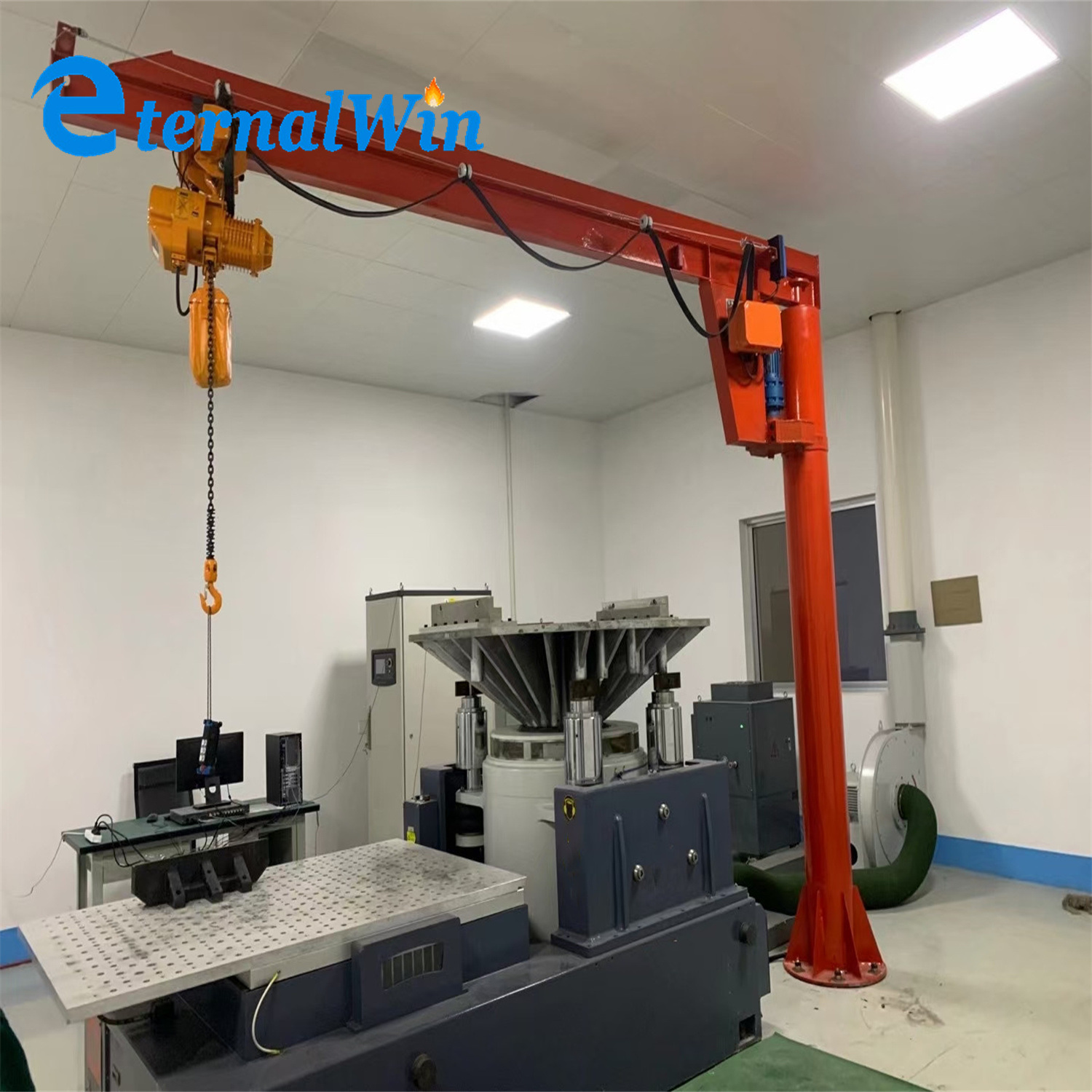 
                Workshop Use Foundation Mounted Cantilever Column Fixed Swing Slewing Jib Crane 3 Ton Cantilever Jib Crane Portal Cantilever Swing Arm Jib Crane for Sale
            