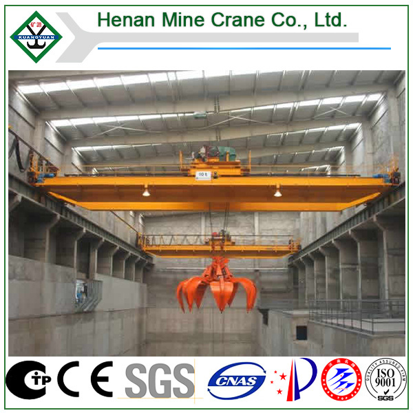 China 
                Double Girder Grab Bucket Overhead Crane
             supplier
