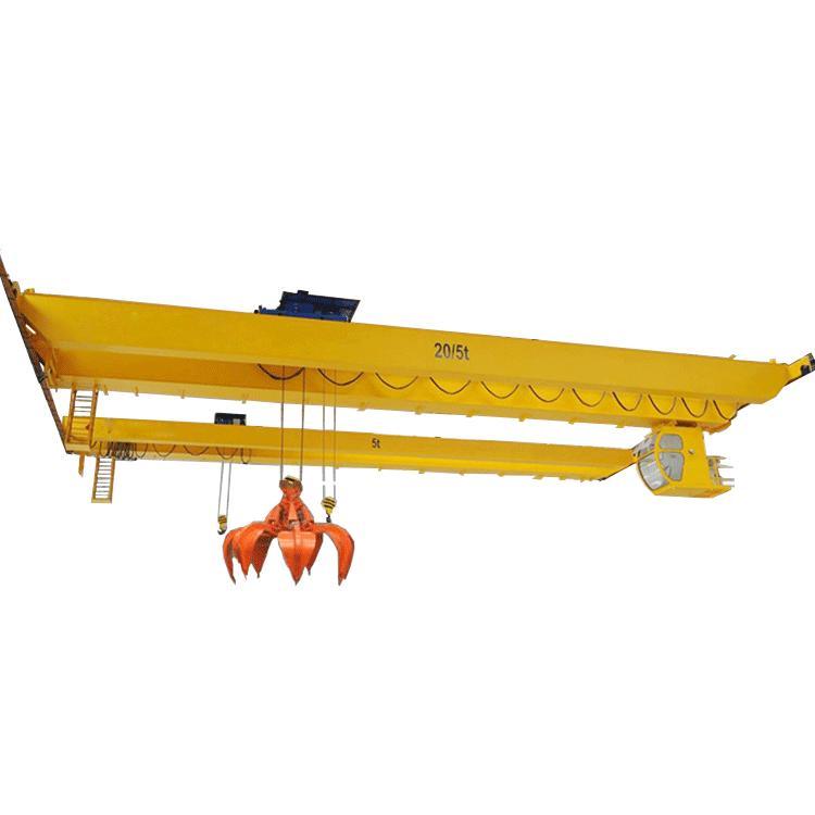 Double Girder Remote Control Hook and Grab Electric Overhead Traveling Crane