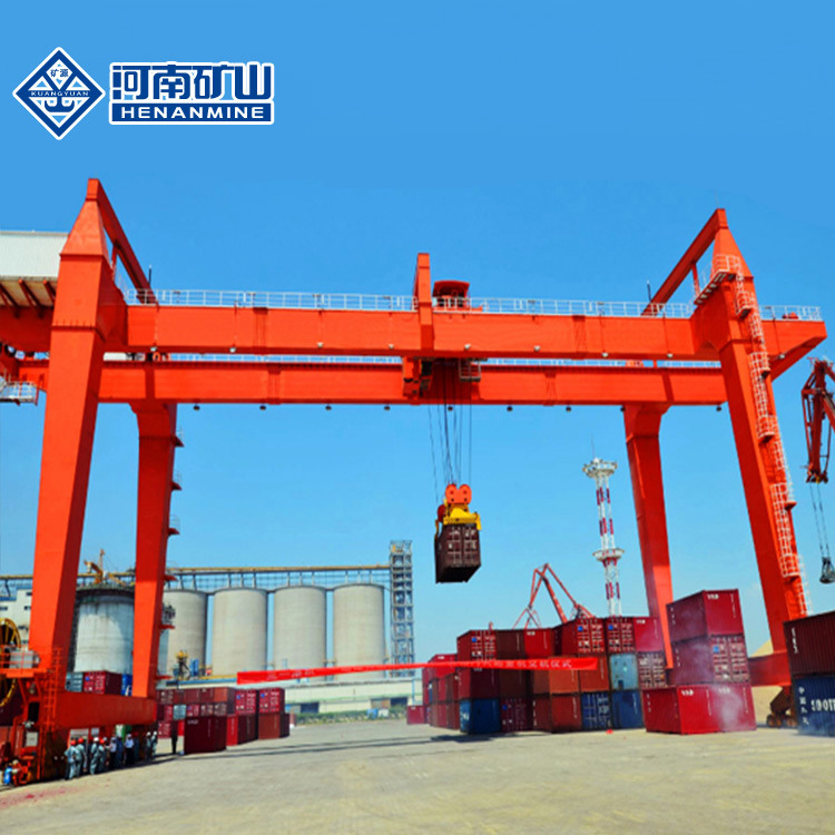 China 
                Double Girders or Beams Heavy Duty Cabin Control Rmg Crane or Rail Mounted Container Gantry Crane
             supplier