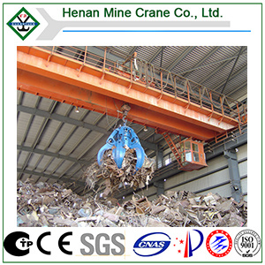China 
                Electric Single Beam Grapple Overhead Crane- Grab Bucket Overhead Crane
             supplier