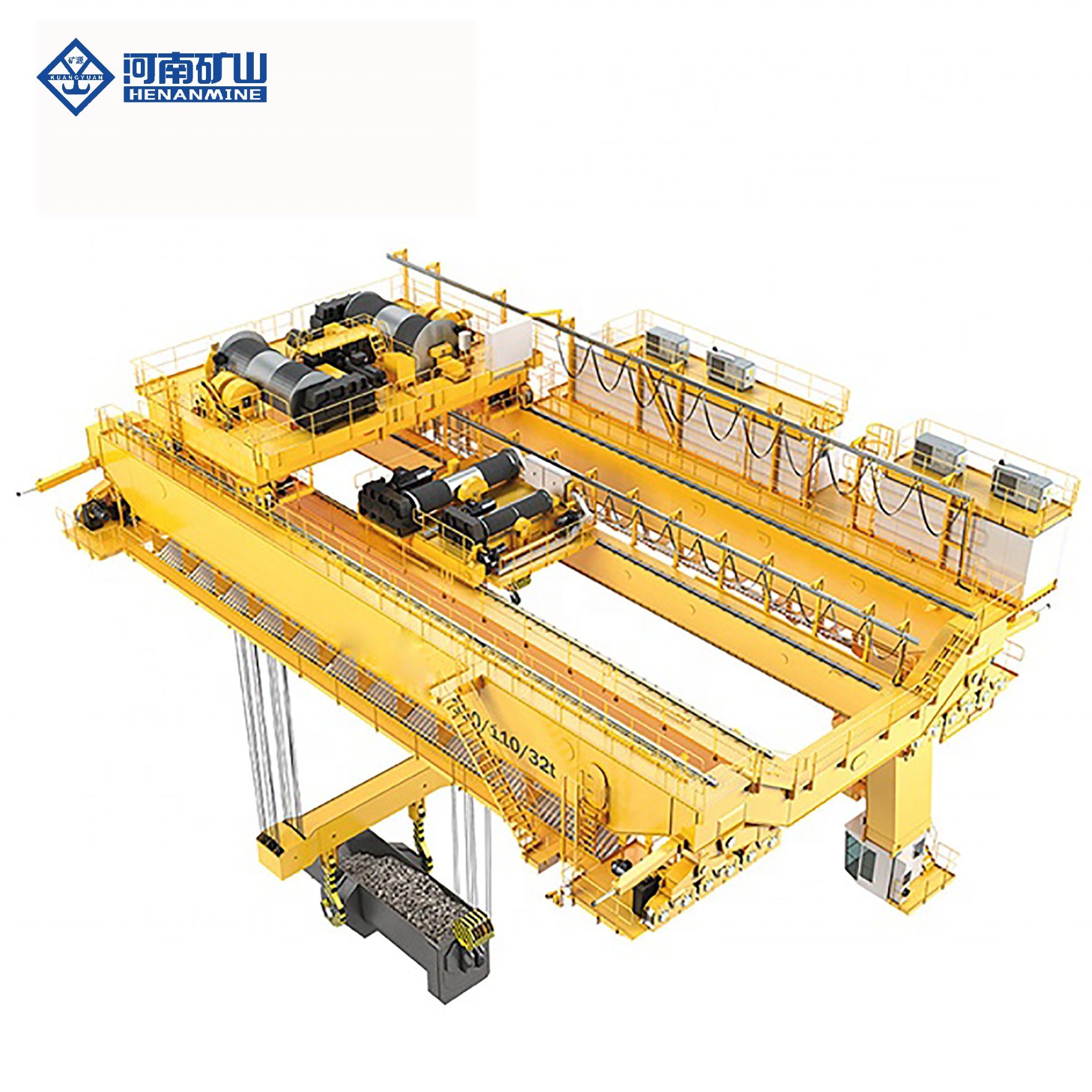 Heavy Duty Four Beam Yzs Model Electric Overhead Traveling Casting Crane for Steel Works