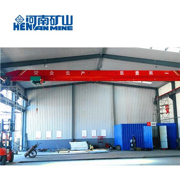 Henan Kuangshan Single Beam Electric Low Headroom Hoist Overhead Crane for Low Building