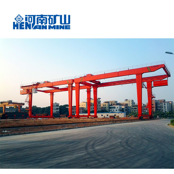 China 
                Henan Kuangshan u Model Box Type Double Beam mobiele rail Gantry-kraan
             leverancier