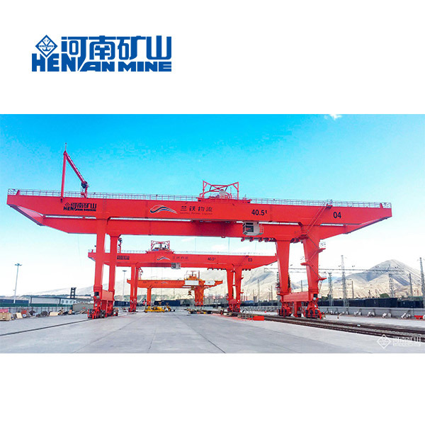 Henan Kuangshan U Model Box Type Double Girder Mobile Rail Gantry Crane