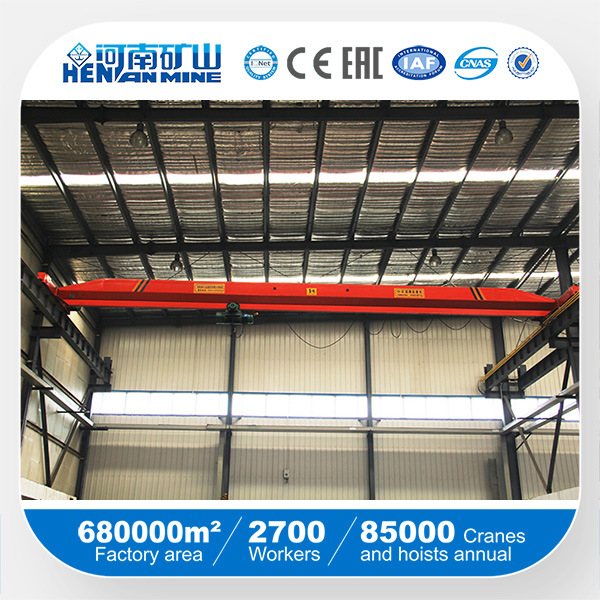 Henan Mine 1t, 2t 5t 10t 16t, 20t Single Girder Overhead Crane for Using in Workshop