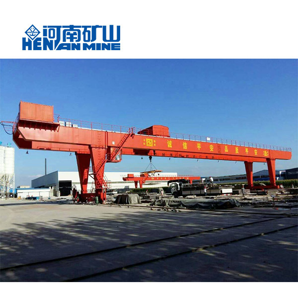 Henan Mine Heavy Duty U Type Cabin Control Double Beams Rail Mobile Gantry Crane