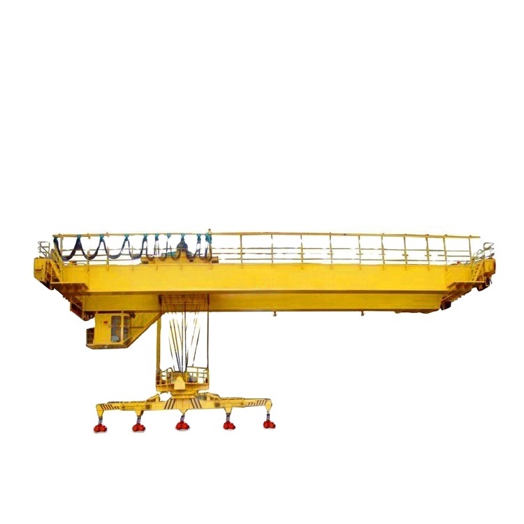 High Quality Double Girder 12.5+12.5 Ton Rotation Hanging Beam Magnet Bridge Crane