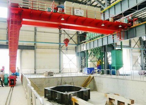 China 
                High Technique Heavy Duty Bmg Model Cabin Control Electric Double Beam Overhead Travelling Semi-Gantry Crane
             supplier