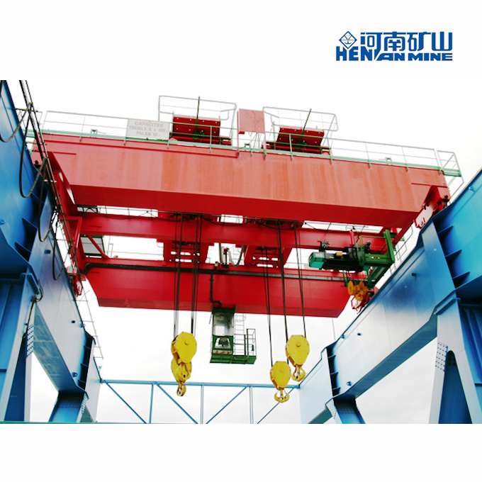 Qe16+16t Workshop Using Double Winch Trolley Overhead Crane