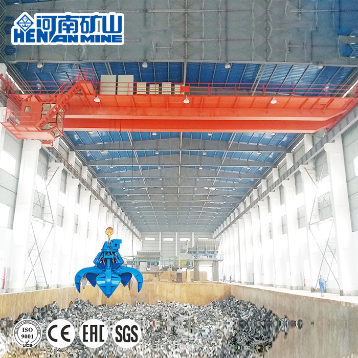 Chine 
                Qz Type 10tonnes 20 tonnes poutre électrique double Grab pont roulant de godet
             fournisseur