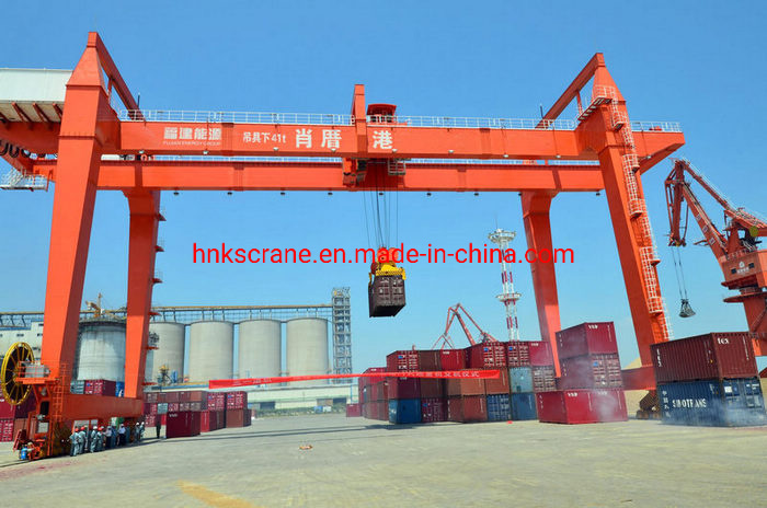 Китай 
                Установка на направляющей опоры контейнера обработки Crane-Container козловой кран
             поставщик