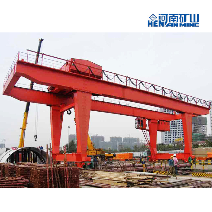 China 
                Op rails gemonteerd Type 25ton mg Box Type Double Girder Gantry Kraan
             leverancier