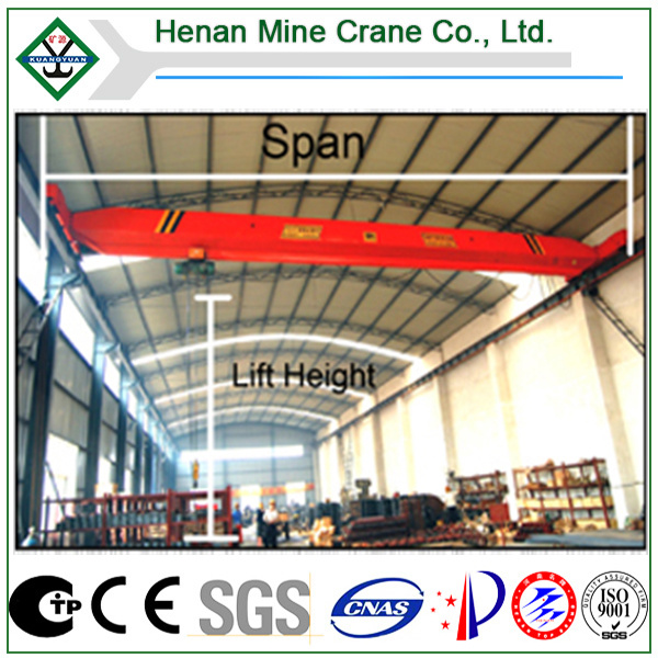 Single Girder Overhead Crane-Industrial Electric Hoist Overhead Crane