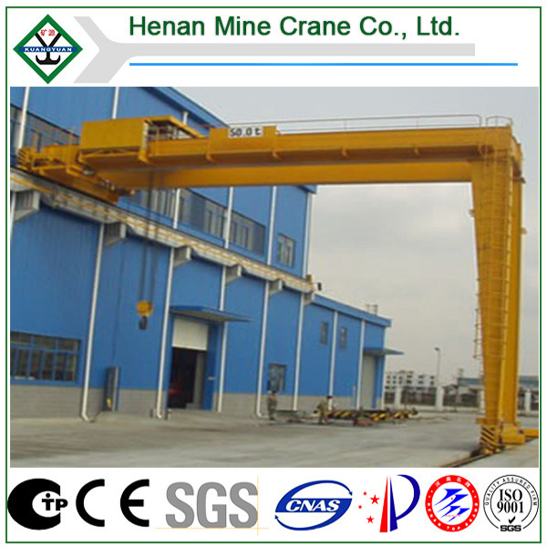 China 
                Workshop Mounted Semi Gantry Crane-Double Girder Gantry Crane
             supplier
