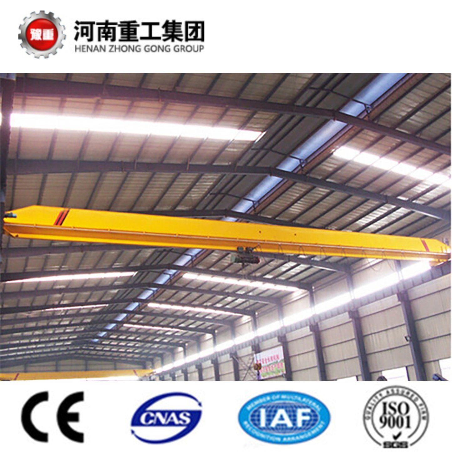 FEM 2m/ISO A4 Working Class Single Girder Overhead Traveling Crane