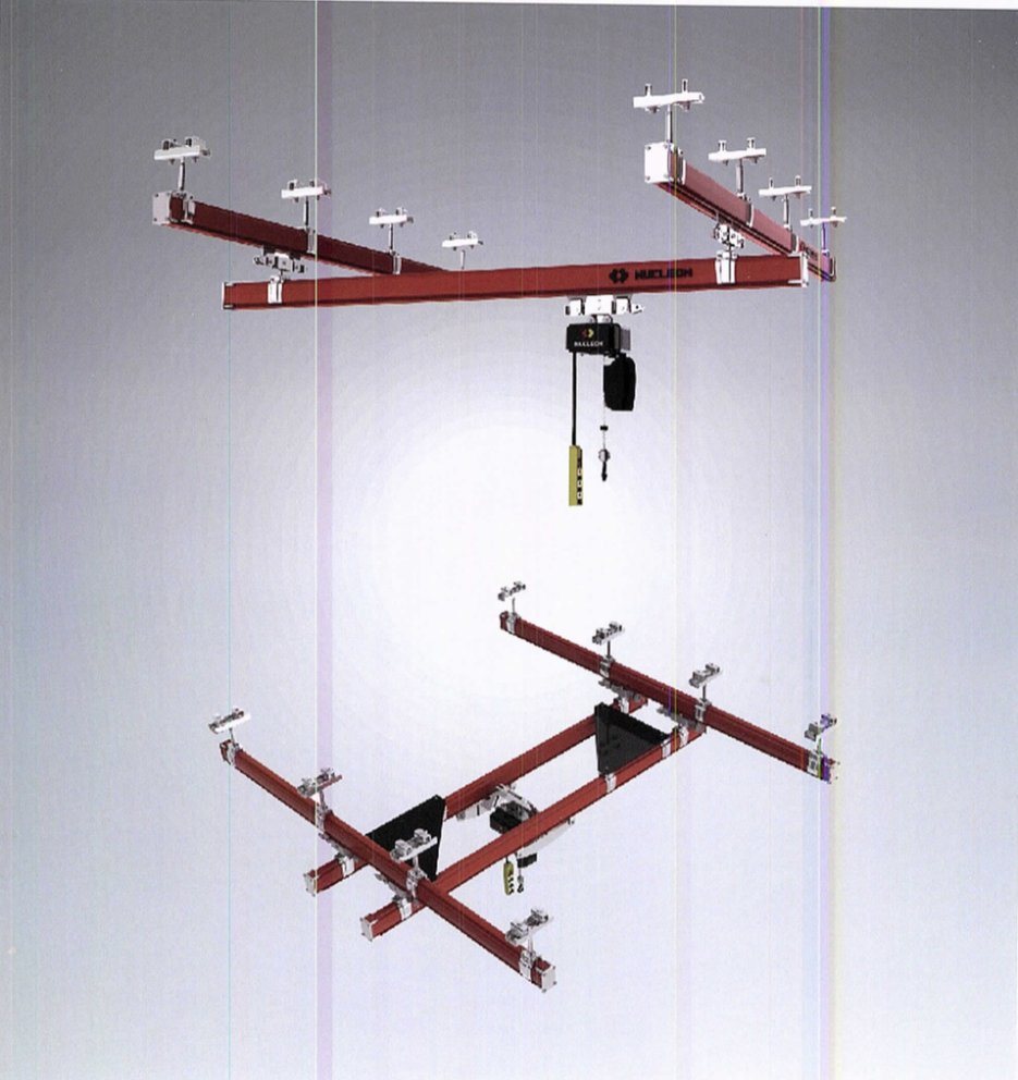 FEM/ISO Standard KBK light flexible combined overhead crane