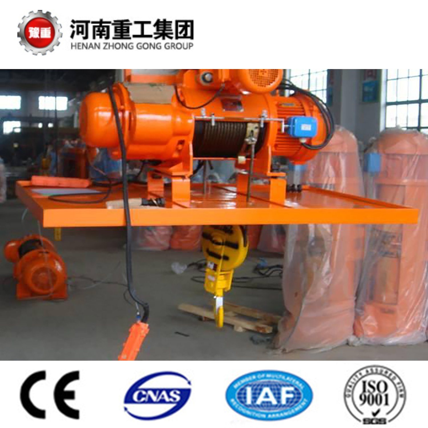 China 
                HYJI Type Metallurgical Electric Wire Rope Hoist
             supplier